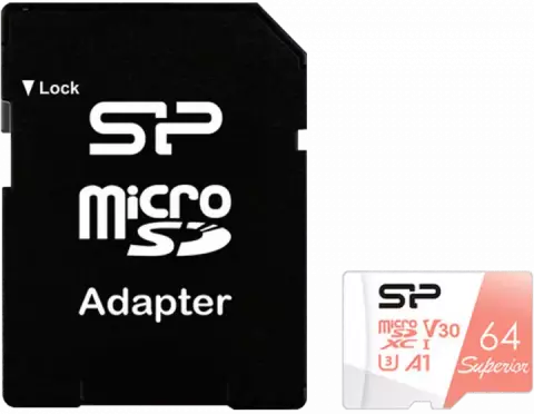 مموری کارت 64 گیگابایت Silicon Power مدل Superior همراه با آداپتور