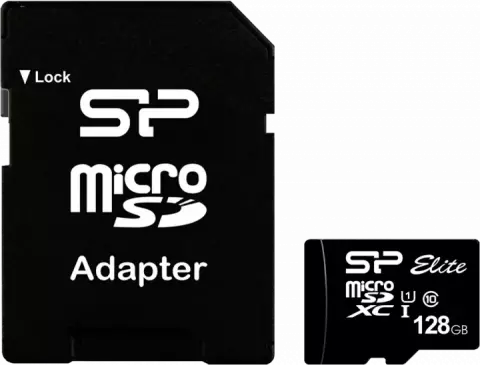 مموری کارت 128 گیگابایت Silicon Power مدل Elite همراه با آداپتور