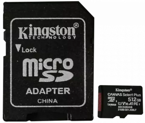 مموری کارت 512 گیگابایت Kingston مدل Canvas Select Plus