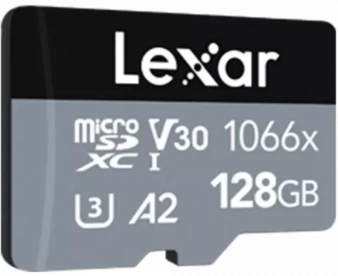 مموری کارت 128 گیگابایت Lexar مدل SILVER Professional 1066X همراه با آداپتور