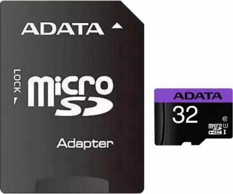 مموری کارت 32 گیگابایت Adata مدل Premier کلاس 10 استاندارد UHS-I U1 همراه با آداپتور