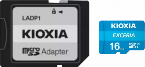 مموری کارت 16 گیگابایت KIOXIA مدل EXCERIA همراه با آداپتور
