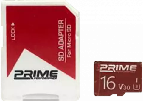 مموری کارت 16 گیگابایت PRIME همراه با آداپتور