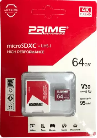 مموری کارت 64 گیگابایت PRIME
