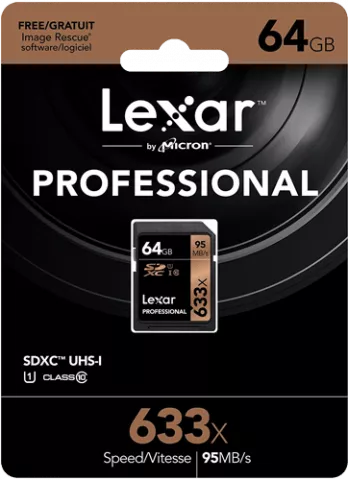 مموری کارت 64گیگابایت Lexar مدل PROFESSIONAL 633X