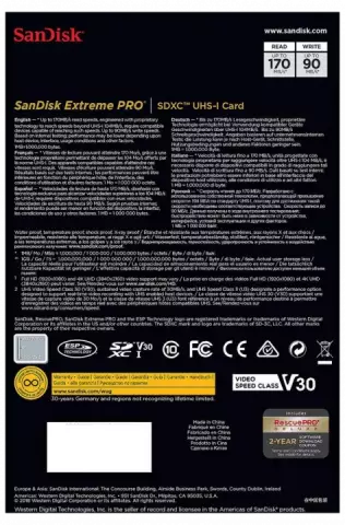 مموری کارت 64 گیگابایت Sandisk EXTREME PRO