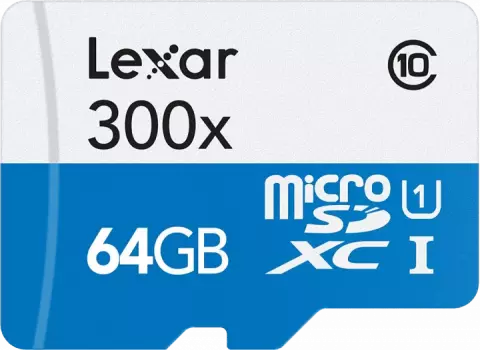 مموری کارت 64گیگابایت Lexar مدل High-Performance 300x