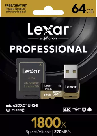 مموری کارت 64گیگابایت Lexar مدل PROFESSIONAL 1800X