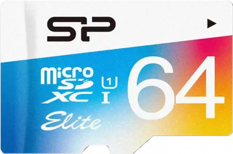 مموری کارت 64 گیگابایت Silicon Power مدل Elite کلاس 10 استاندارد UHS-I U1 همراه با آداپتور