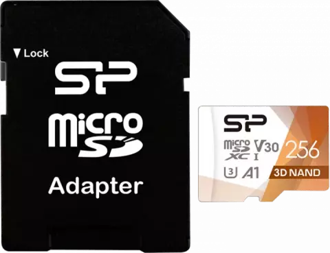 مموری کارت 256 گیگابایت Silicon Power مدل Superior Pro کلاس 10 استاندارد UHS-I U3 همراه با آداپتور
