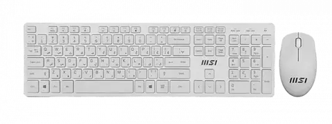 موس MSI مدل RF1430W-US + MA004W WHITE WIRELESS KB&MOUSE