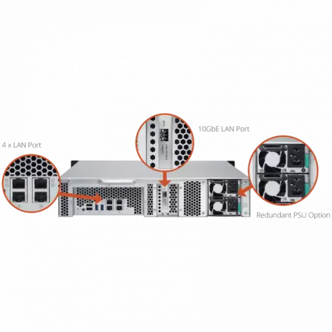 ذخیره ساز تحت شبکه QNAP مدل TS-863U-RP
