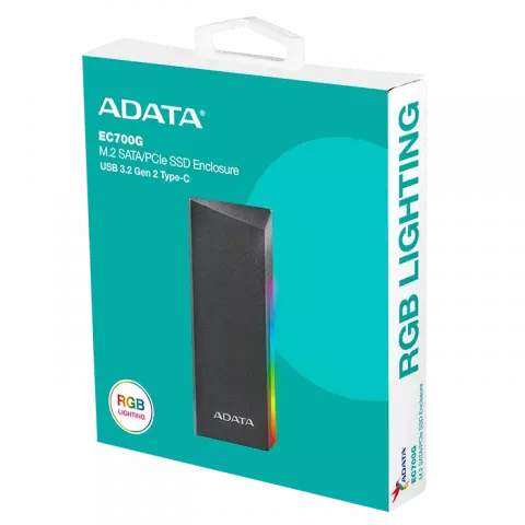 باکس حافظه SSD M.2 PCIe/SATA ای دیتا مدل EC700G