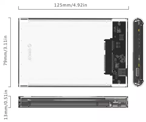 باکس هارد 2.5 اينچ ORICO مدل 2139C3