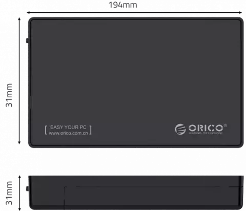 باکس هارد 2.5 / 3.5 اینچ ORICO مدل 3588C3-BK
