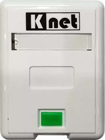 پریز روکار شاتر دار تک پورت شبکه K-NET مدل K-N1097