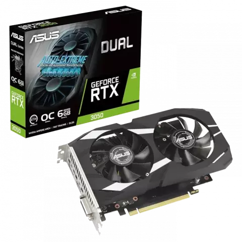 کارت گرافیک  ASUS مدل  Dual GeForce RTX 3050 OC Edition 6GB GDDR6