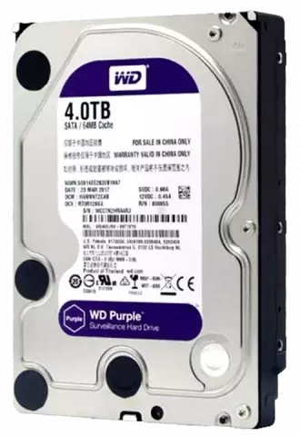 هارد اینترنال 4 ترابایت WD مدل SURVEILLANCE PURPLE WD40EJRX